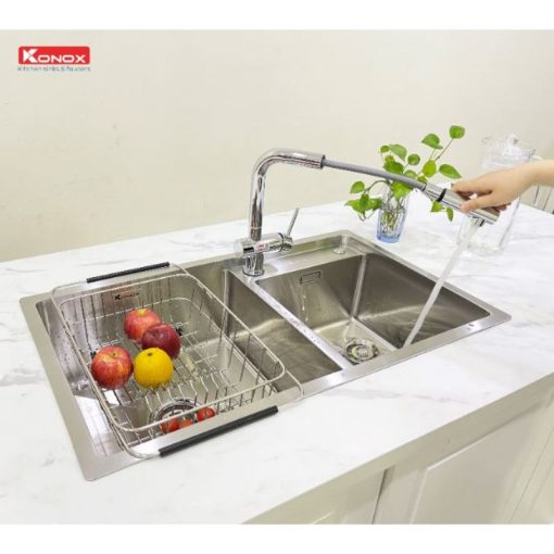 Chậu rửa chén bát Konox Overmount Series KN8248DO - Ảnh 3