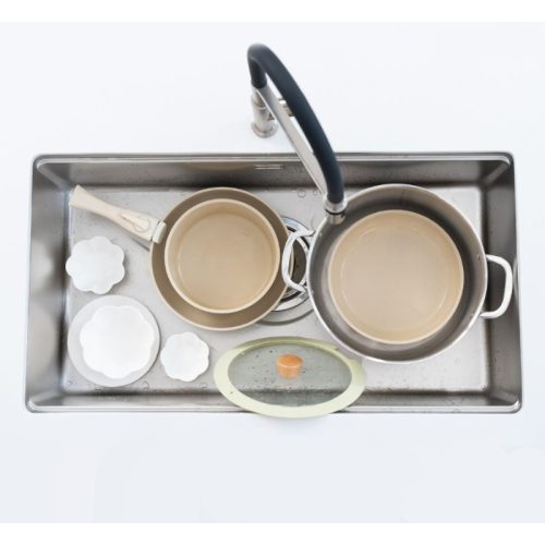 Chậu rửa bát inox 1 hố Konox TARI 8748SR Basic 8 anh thuc te chau rua bat inox 1 ho konox tari 8748sr basic 1