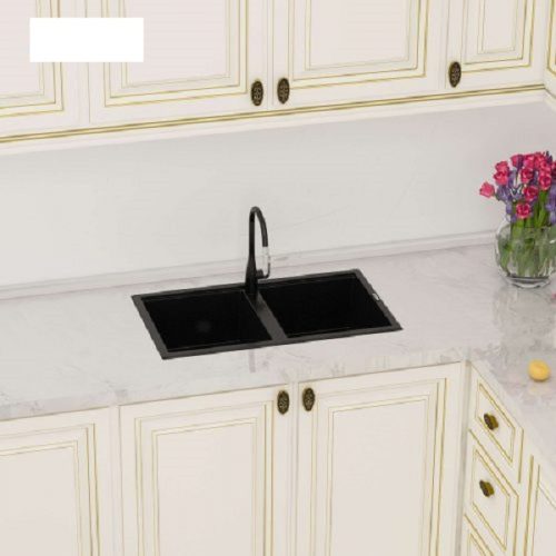 Chậu rửa bát Konox Granite Sink Phoenix Smart 860 - Black - Ảnh 4
