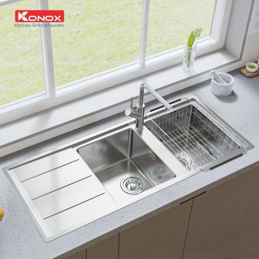 Chậu rửa bát Konox Turkey Beta 1160 Bàn trái - Ảnh 2