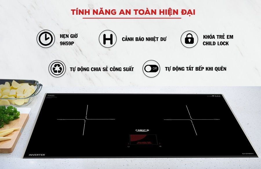 Đánh giá bếp từ Chefs về tính năng, công nghệ