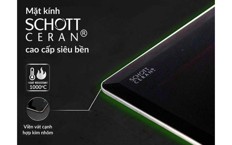 Chất liệu mặt kính bếp từ Fagor