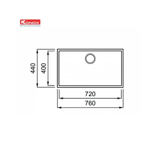 chau rua bat granite naros 760s grey 4