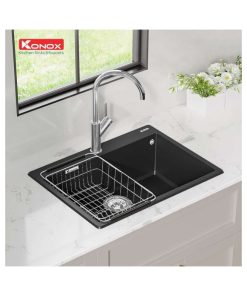 chau rua bat granite ruvita 680 black 2