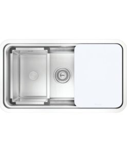 Chậu rửa bát inox 1 hố Konox KN8347SU Dekor