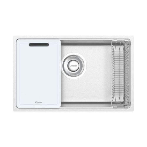 Chậu rửa bát inox 1 hố Konox TARI 7648SR 8 chau rua bat inox 1 ho konox tari 7648sr