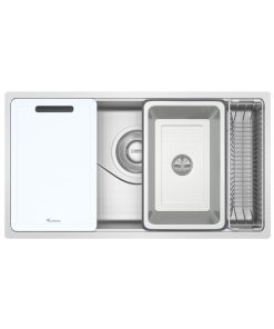 chau rua bat inox 1 ho konox tari 8748sr