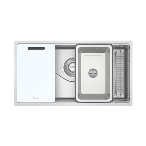 Chậu rửa bát inox 1 hố Konox TARI 8748SR 14 chau rua bat inox 1 ho konox tari 8748sr