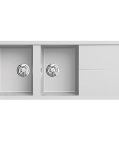 Chậu rửa bát Konox Granite Livello Smart 1160 White Silver