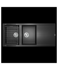 chau rua bat konox granite livello smart 1160 black