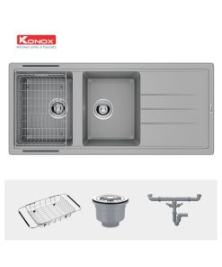 chau rua bat konox granite phoenix 1160 grey 3