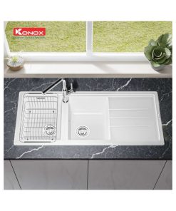 chau rua bat konox granite phoenix 1160 silver 2