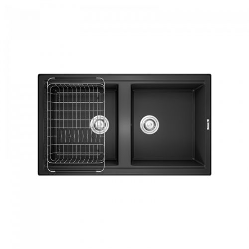 Chậu rửa bát Konox Granite Sink Phoenix Smart 860 - Black - Ảnh 2