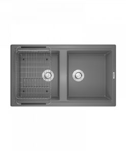 chau rua bat konox granite sink phoenix smart 860 grey