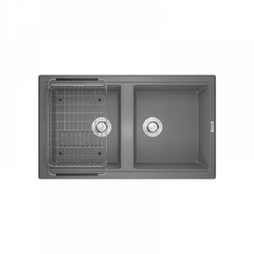 chau rua bat konox granite sink phoenix smart 860 grey