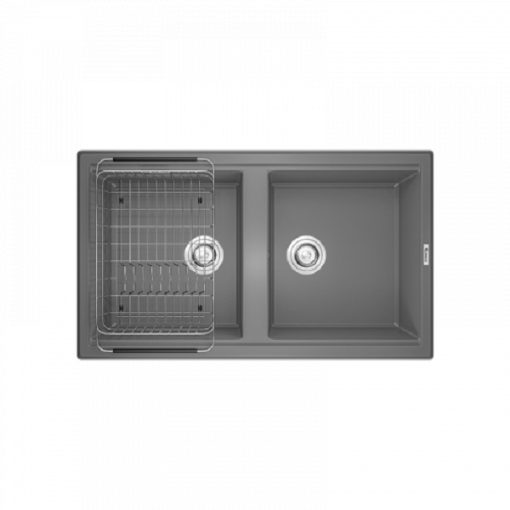 Chậu rửa bát Konox Granite Sink Phoenix Smart 860 Grey - Ảnh 2