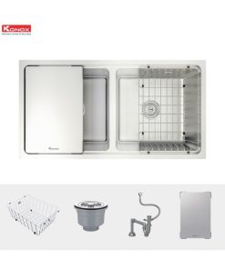chau rua bat konox workstation sink kn8646du dekor 2