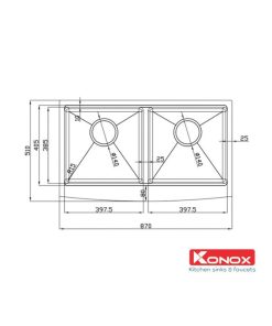 chau rua bat workstation apron sink kn8751da curve 4