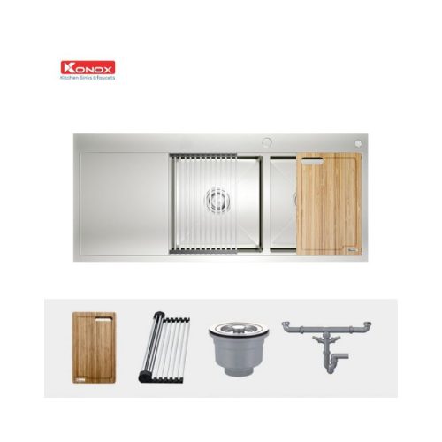 Chậu rửa bát Workstation - Topmount Sink KN11650TD - Bàn trái - Ảnh 2