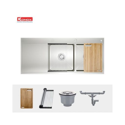 Chậu rửa bát Workstation - Topmount Sink KN11650TD - Bàn trái - Ảnh 2