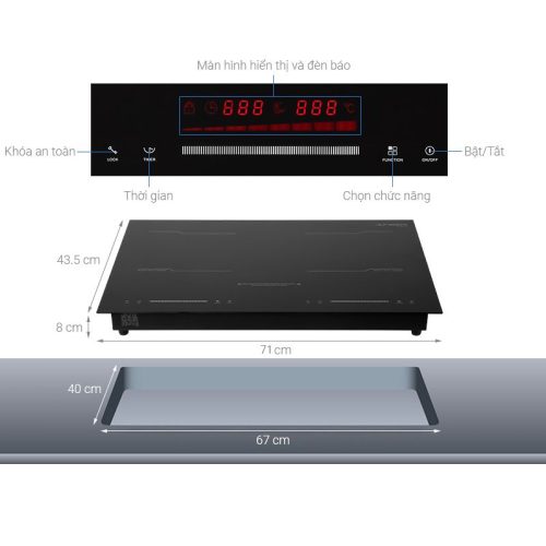 Bếp từ đôi Junger MK-22 lắp âm 7 chi tiet bep tu doi junger mk 22 lap am