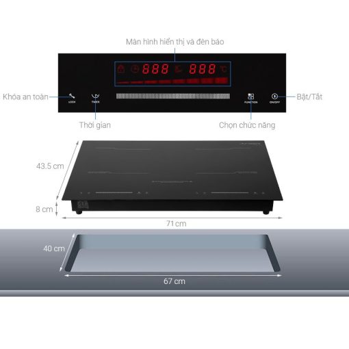 Bếp từ đôi Junger MK-22 lắp âm - Hình ảnh 3