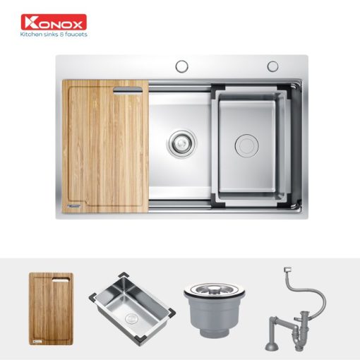 Chậu rửa bát Konox KN7650TS - Ảnh 3