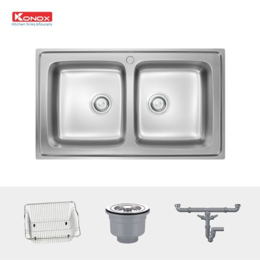 Chậu rửa bát Konox Premium KS8650 2B - Ảnh 3