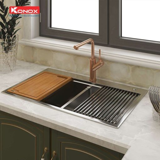 Chậu rửa bát Konox Workstation Sink – Topmount Sink KN8850TD - Ảnh 2