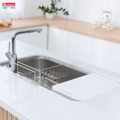 Chậu rửa bát inox 1 hố Konox TARI 9051SR - Ảnh 8