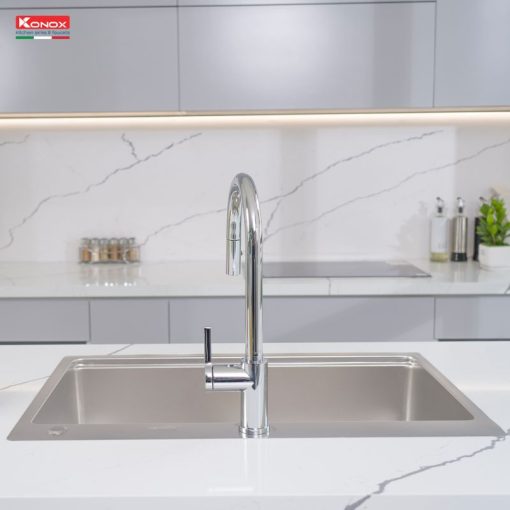 Chậu rửa bát chống xước Konox Workstation Sink – Topmount Sink KN8151TS Dekor - Ảnh 3