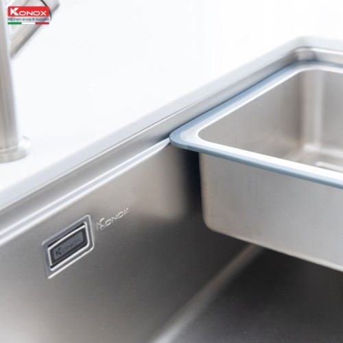 Chậu rửa bát inox 1 hố Konox TARI 8748SR 21 hinh anh chau rua bat inox 1 ho konox tari 8748sr 2