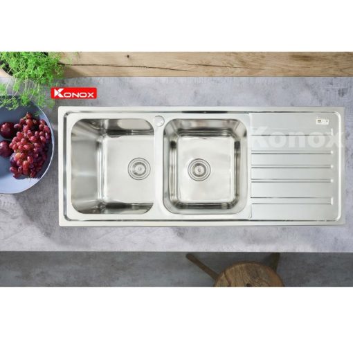 Chậu rửa chén bát Konox Artusi KS11650 1D Bàn phải - Ảnh 3
