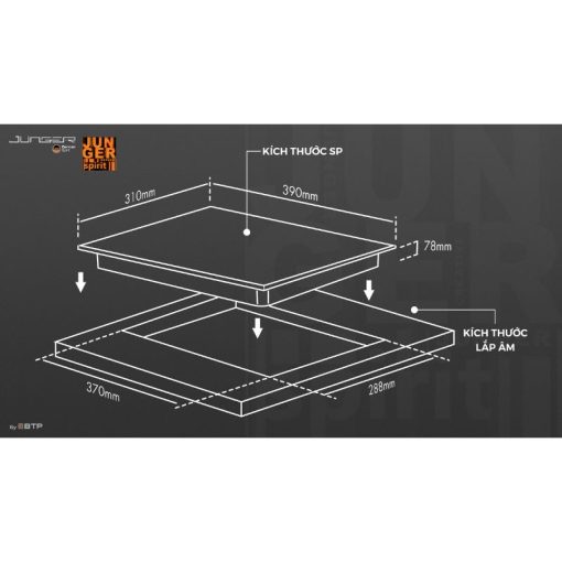 Bếp hồng ngoại đơn Junger IS-19 di động - Hình ảnh 3