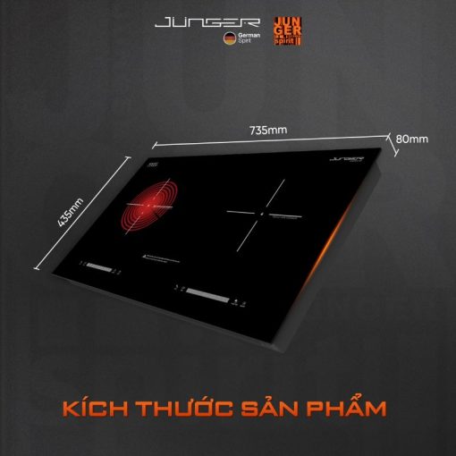 Bếp từ kết hợp hồng ngoại Junger SIS-68 lắp âm - Hình ảnh 3
