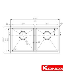 kich thuoc chau rua bat konox workstation sink undermount sink kn8745dub workstation sink topmount sink kn8850td