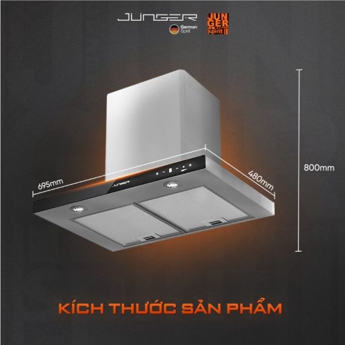 Máy hút mùi âm tủ Junger HRJ-700 8 kich thuoc may hut mui am tu junger hrj 700 1