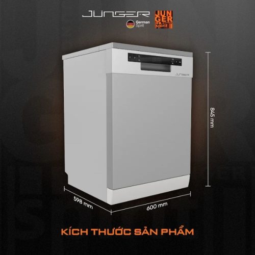 Máy rửa bát độc lập Junger DWJ-600 8 kich thuoc may rua bat doc lap junger dwj 600 2