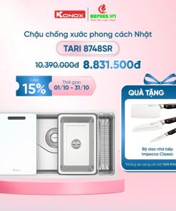 Chậu rửa bát inox 1 hố Konox TARI 8748SR