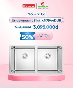 Chậu rửa bát inox 2 hố Konox KN7544DUB