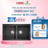 km chau rua bat konox granite sink phoenix smart 860 black 1