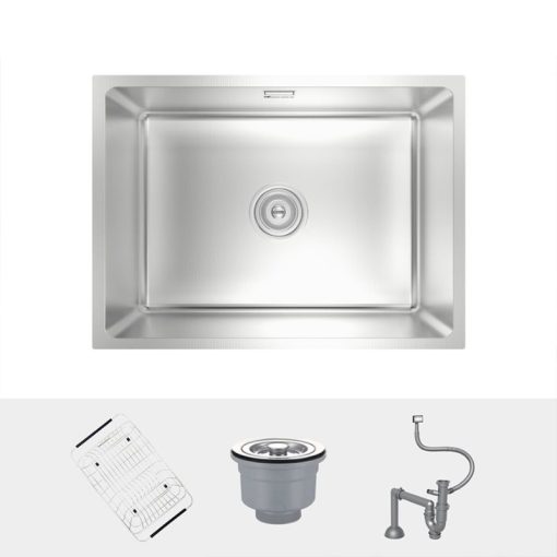 Chậu rửa bát inox 1 hố Konox KN6044SU Dekor - Ảnh 2