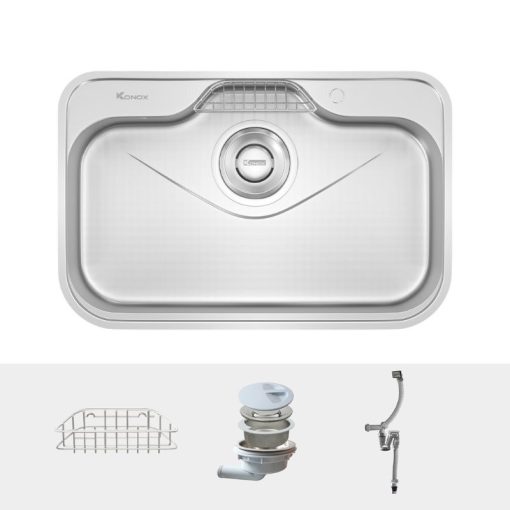 Chậu rửa bát inox 1 hố Konox TARI 7851SR Basic - Ảnh 4
