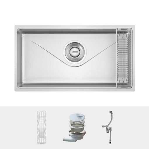 Chậu rửa bát inox 1 hố Konox TARI 8748SR Basic - Ảnh 3