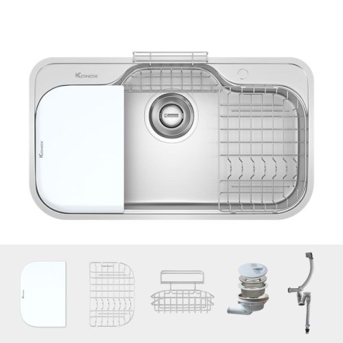 phu kien chau rua bat inox 1 ho konox tari 9051sr