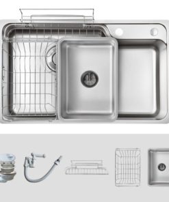 Phụ kiện chậu rửa bát Kluger KH8048SL Plus