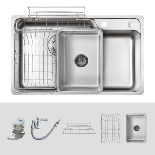 Phụ kiện chậu rửa bát Kluger KH8048SL Plus