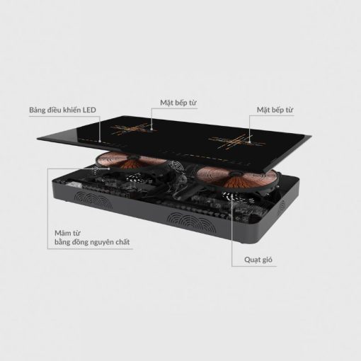 Bếp từ đôi Hawonkoo CEH-208-II lắp âm - Hình ảnh 3