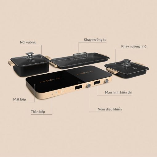 Bếp từ đôi Hawonkoo MCEH-200-II-CF di động - Hình ảnh 3
