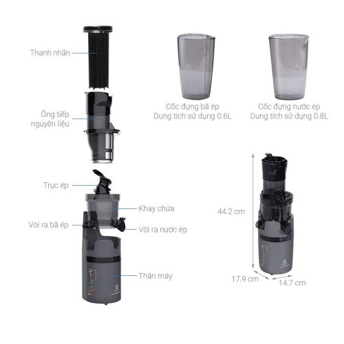 Máy ép chậm Hawonkoo SJH-002-GR 7 thong so may ep cham hawonkoo sjh 002 gr